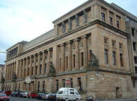 Glasgow's Mitchell Theatre, adjacent to the Mitchell Library